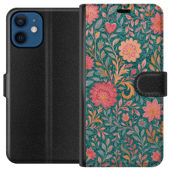 Apple iPhone 12 mini Lompakkokotelo Floral Dream