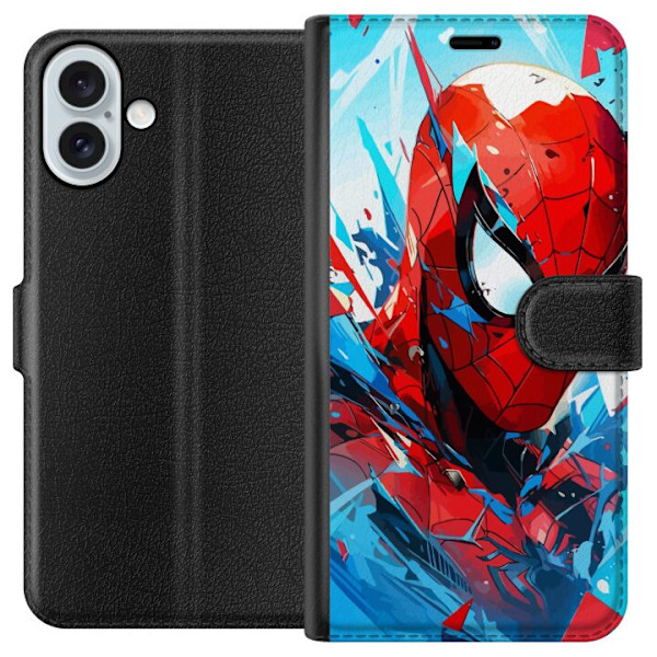 Apple iPhone 16 Plus Lompakkokotelo Spiderman