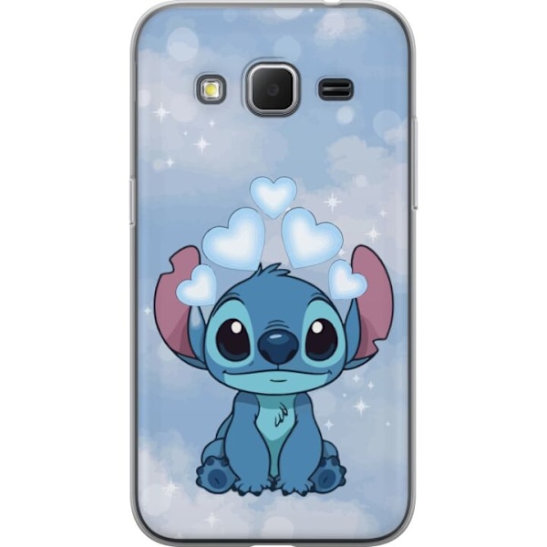 Samsung Galaxy Core Prime Genomskinligt Skal Stitch Hoppande G