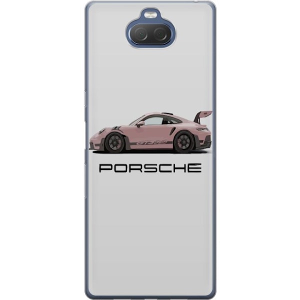 Sony Xperia 10 Plus Gjennomsiktig deksel Porsche 911 Pink