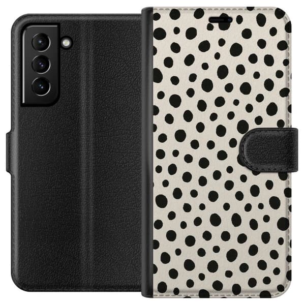 Kompatibel Tegnebogsetui til Samsung Galaxy S21+ 5G Dot Dance