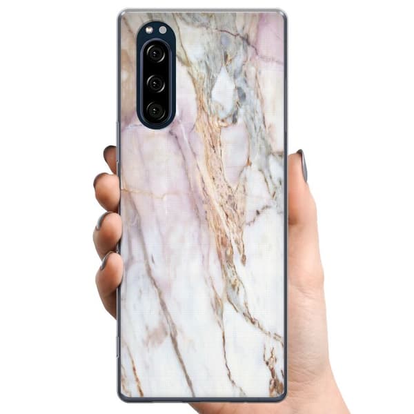 Kompatibelt Mobilskal till Sony Xperia 5 Marmor
