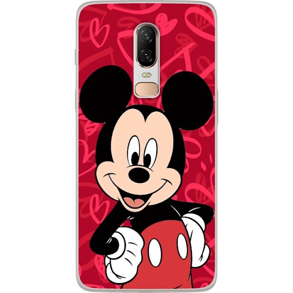 OnePlus 6 Gjennomsiktig deksel Minnie Mus