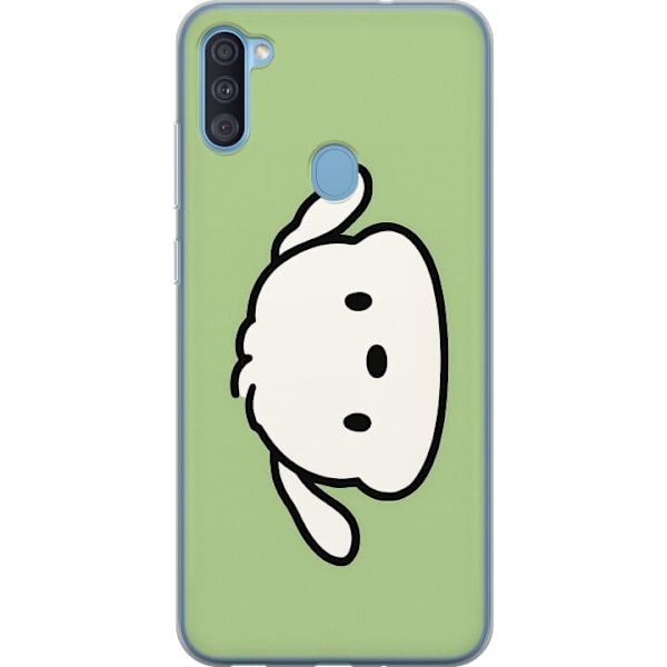 Samsung Galaxy A11 Läpinäkyvä kuori Snoopy Flip