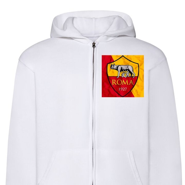 Zip-Hoodie | Hættetrøje med Lynlås til Voksne West Ham hvid L