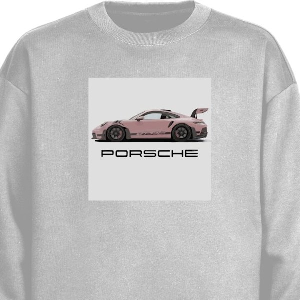 Sweatshirt for Voksen | Klassisk Collegegenser Porsche 911 Pin grå L