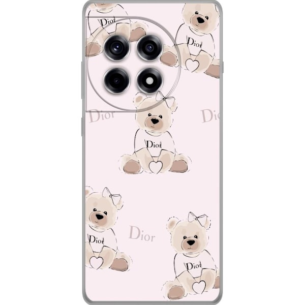 OnePlus 12R Läpinäkyvä kuori Teddy Dior Vibes - ylellinen n