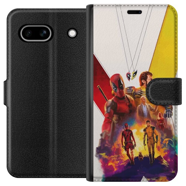 Google Pixel 7a Lommeboketui Wolverine Deadpool