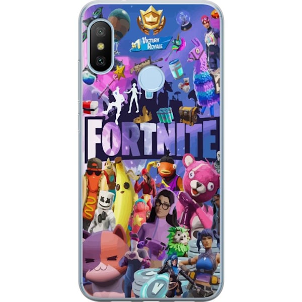 Xiaomi Mi A2 Lite Gjennomsiktig deksel Fortnite