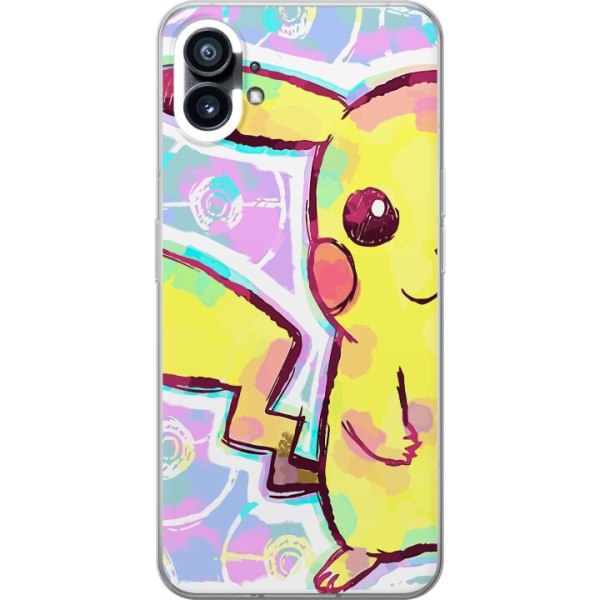 Nothing Phone (1) Gennemsigtig cover Pikachu 3D