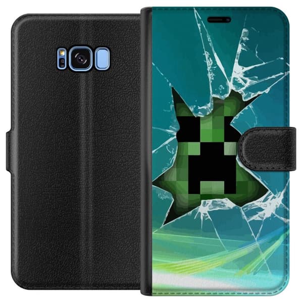 Kompatibelt Plånboksfodral till Samsung Galaxy S8 Minecraft