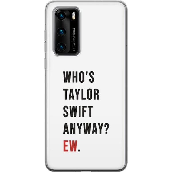 Huawei P40 Läpinäkyvä kuori Taylor Swift