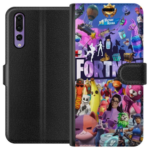 Huawei P20 Pro Plånboksfodral Fortnite Skins Emotes Battle Royale Karaktärer Gamer Gamingmotiv Coolt Barn Ungdom