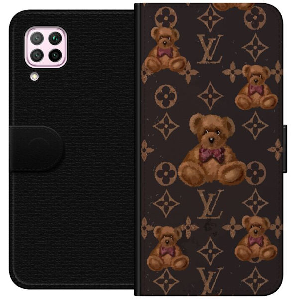 Huawei P40 lite Tegnebogsetui Louis Vuitton Teddybjørn Mønster Luksus Mode Design Populært Motiv Mode Trend Luksuriøse Accessories