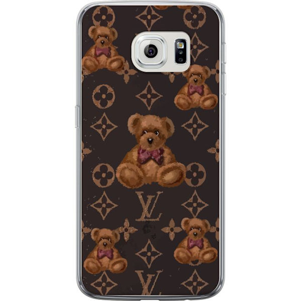 Samsung Galaxy S6 edge Läpinäkyvä kuori Louis Vuitton Teddykarhu Kuvio Ylellinen Muotisuunnittelu Suosittu Motiivi Muoti-Trendi Ylelliset Asusteet