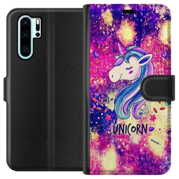 Kompatibelt Lommeboketui til Huawei P30 Pro Enhörning