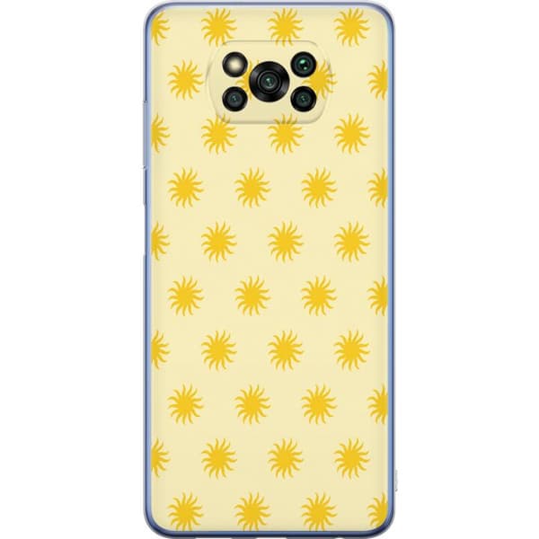 Kompatibelt Mobildeksel til Xiaomi Poco X3 Pro Gule soler gul