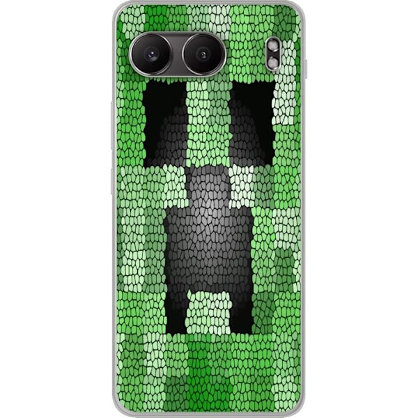 OnePlus Nord 4 Gennemsigtig cover Creeper / Minecraft