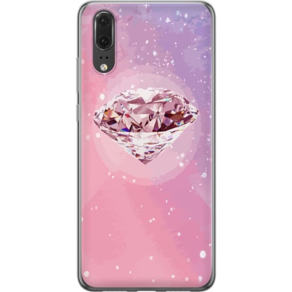 Huawei P20 Gennemsigtig cover Glitter Diamant