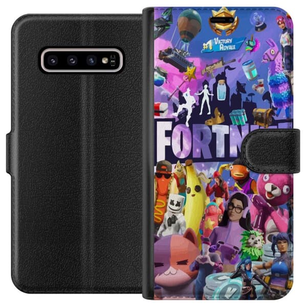 Kompatibelt Lommeboketui til Samsung Galaxy S10+ Fortnite