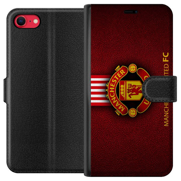 Apple iPhone 16e Lompakkokotelo Manchester United FC