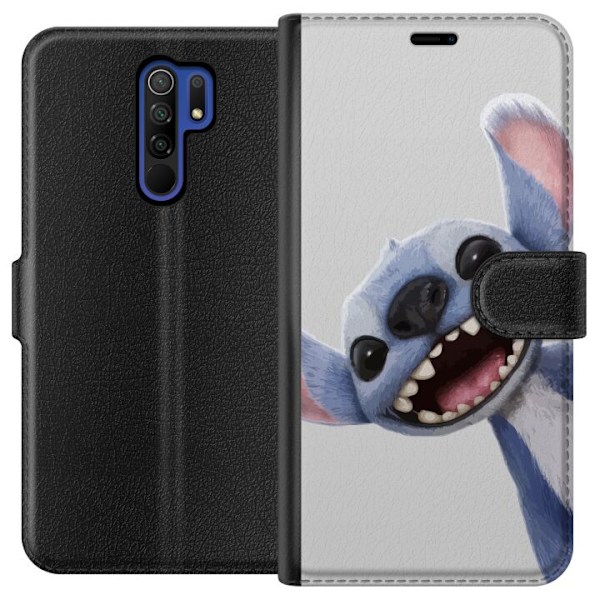 Xiaomi Redmi 9 Plånboksfodral Stitch i Fart – Kawaii Design för Fans & Barn
