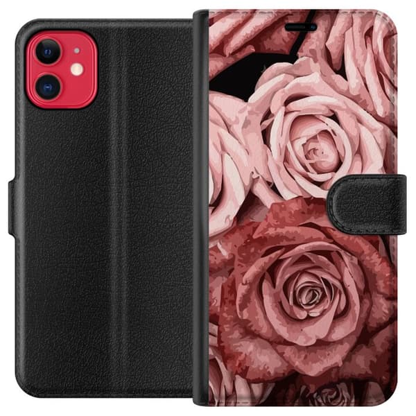 Kompatibel Tegnebogsetui til Apple iPhone 11 Roser