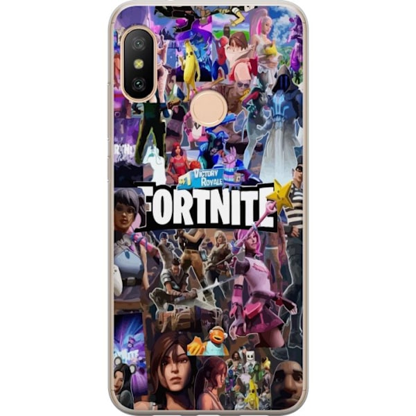 Xiaomi Redmi 6 Pro Gjennomsiktig deksel Fortnite