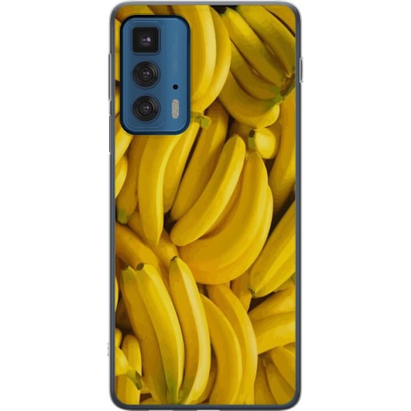 Motorola Edge 20 Pro Genomskinligt Skal Banana Pattern – lek