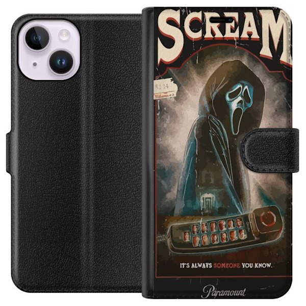Apple iPhone 15 Tegnebogsetui Skrig