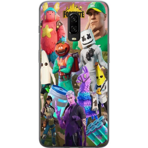 OnePlus 6T Läpinäkyvä kuori Fortnite