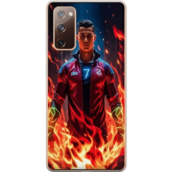 Samsung Galaxy S20 FE Läpinäkyvä kuori Ronaldo Inferno - ja