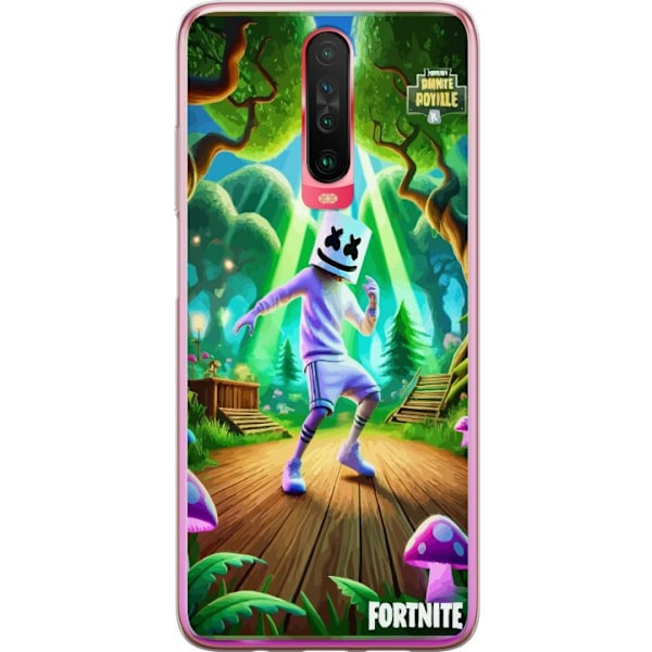 Xiaomi Redmi K30 Läpinäkyvä kuori Fortnite