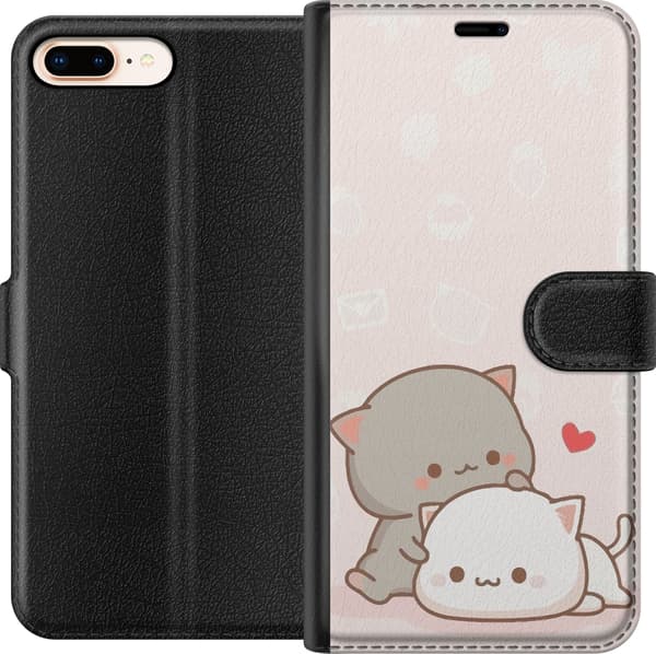 Kompatibel Tegnebogsetui til Apple iPhone 8 Plus Kawaii