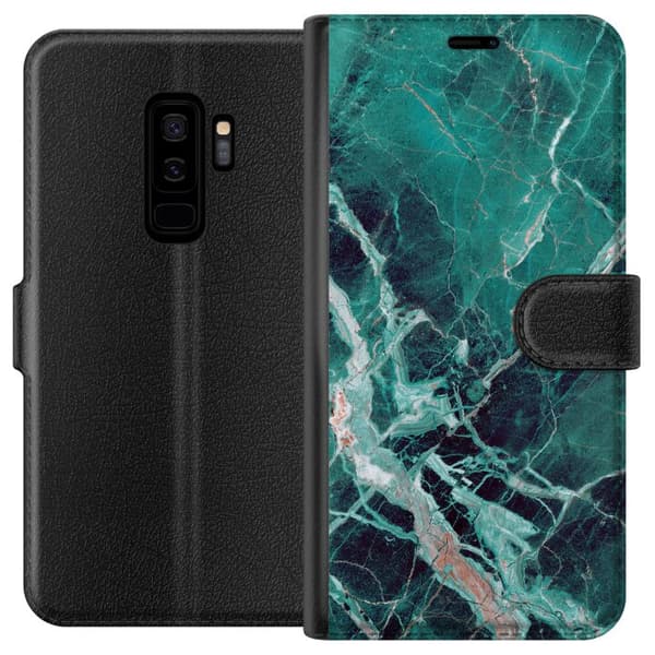 Kompatibel Tegnebogsetui til Samsung Galaxy S9+ Marmar