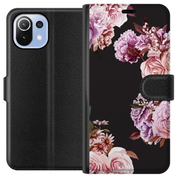 Xiaomi Mi 11 Lite Lommeboketui Blomster