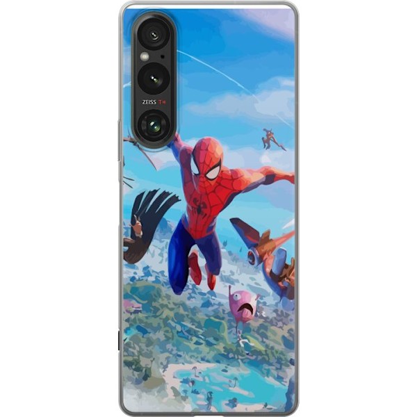 Sony Xperia 1 V Genomskinligt Skal Fortnite Spiderman