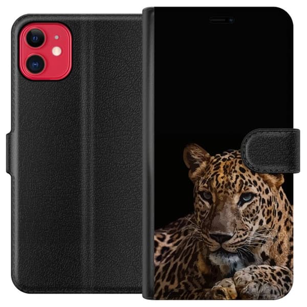 Yhteensopiva Lompakkokotelo Apple iPhone 11 Leopard