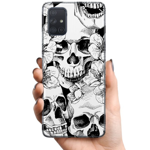 Samsung Galaxy A71 TPU Matkapuhelimen kuori luu