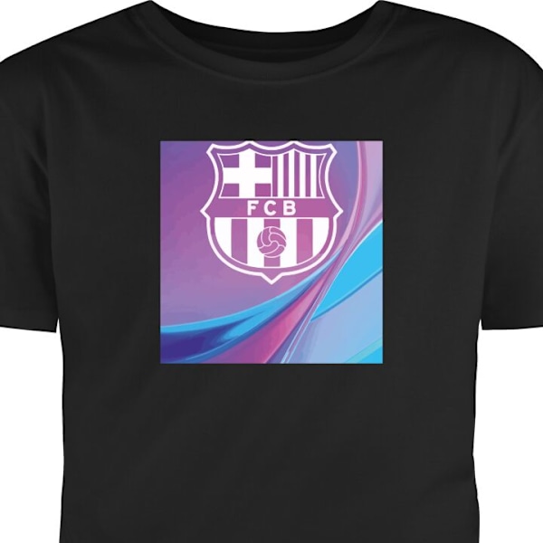 Barn-T-shirt | Bekväm T-shirt för Barn FC Barcelona svart 9-11 År