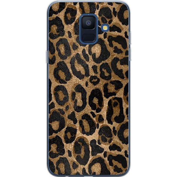 Samsung Galaxy A6 (2018) Gennemsigtig cover Leopard Luxe