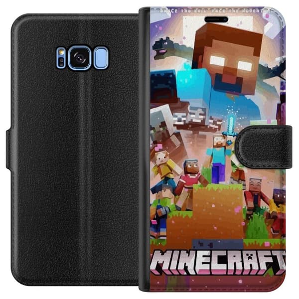 Kompatibelt Plånboksfodral till Samsung Galaxy S8 Minecraft