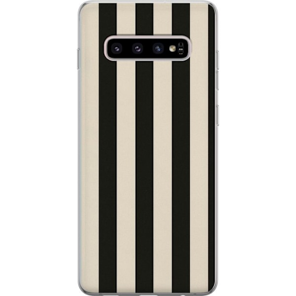 Samsung Galaxy S10+ Genomskinligt Skal Line Flow