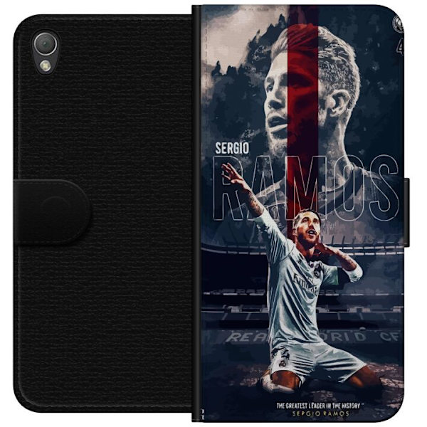 Sony Xperia Z3 Lompakkokotelo Ramos Jalkapallolegenda Motiivi Pelaaja Real Madrid Espanja Takaisin Ikoni Nimi Jalkapallotähti Urheilu