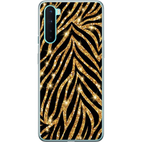 OnePlus Nord Cover / Mobilcover - Guld & Glitter