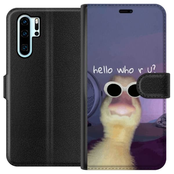 Kompatibelt Lommeboketui til Huawei P30 Pro Hvem er du?