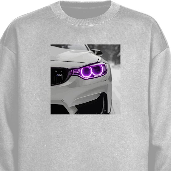 Sweatshirt for Voksen | Klassisk Collegegenser BMW grå XL