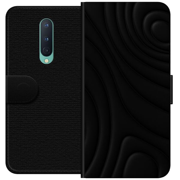 OnePlus 8 Tegnebogsetui Sorte Bølger