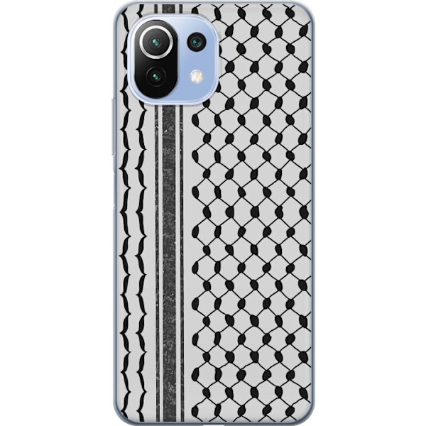 Xiaomi 11 Lite 5G NE Läpinäkyvä kuori Palestiinalainen kuvio - perinteiseen tyyliin inspiroima keffiyeh-kangas