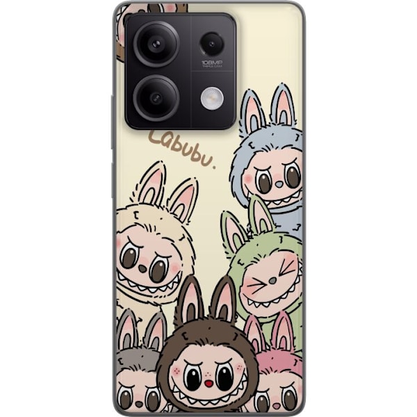 Xiaomi Redmi Note 13 Pro Läpinäkyvä kuori Labubu Pastel Collection